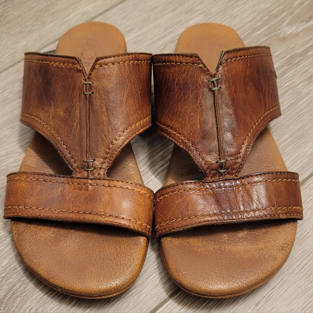 ROAN by Bed Stu Brown Leather Women's Sandals